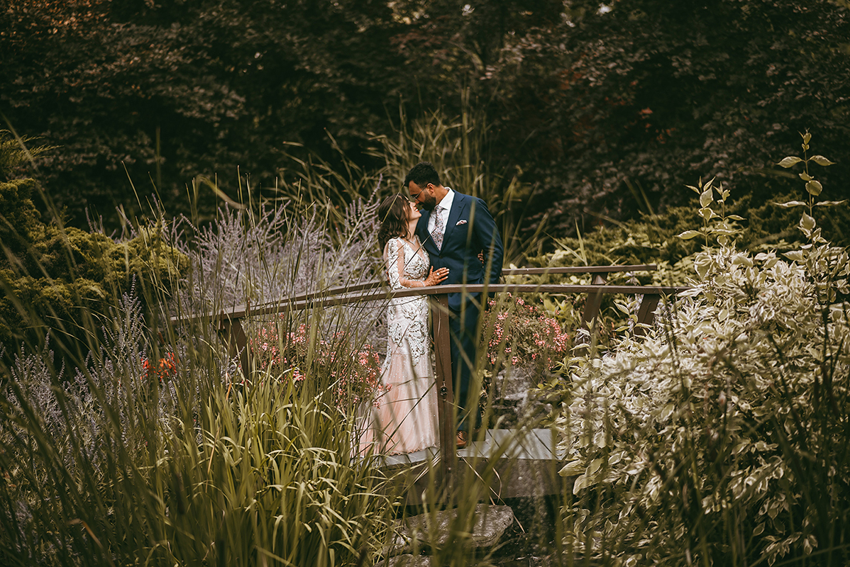 Outdoor Wedding Couple