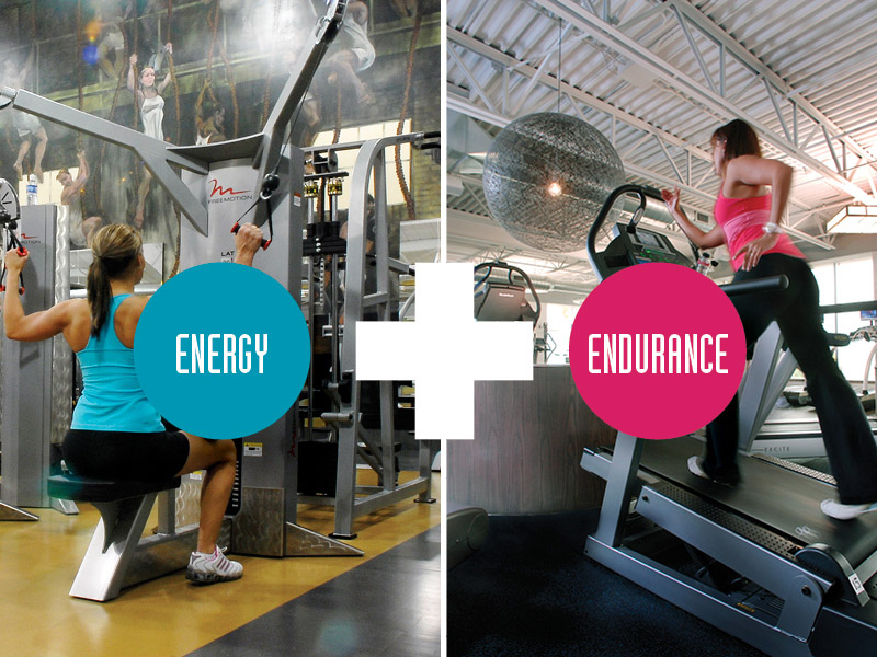 cardio and weights at The Club