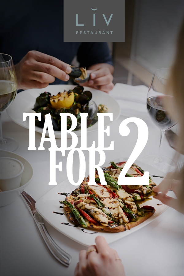 Special prix fixe menu for two