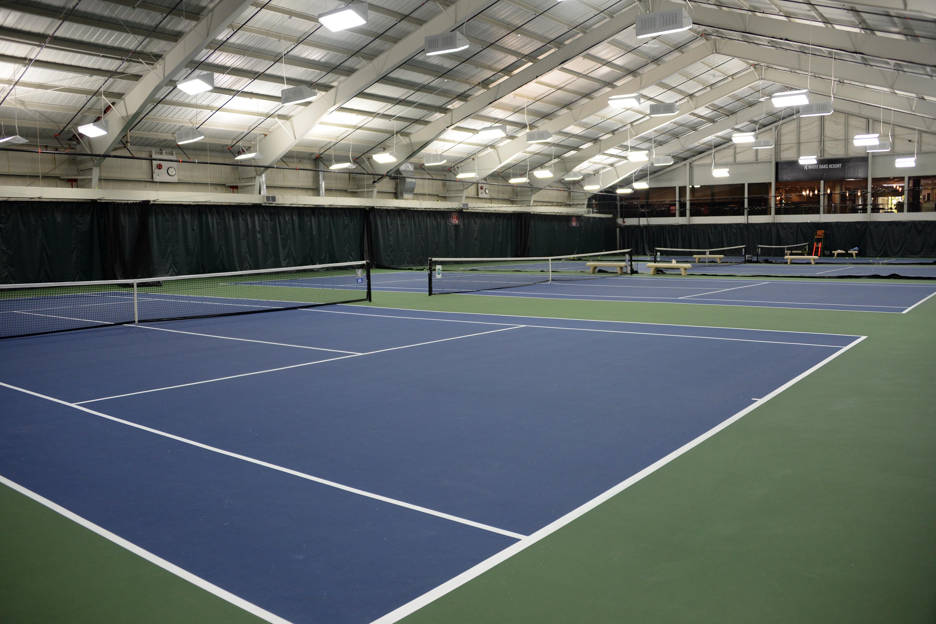 6 indoor tennis courts