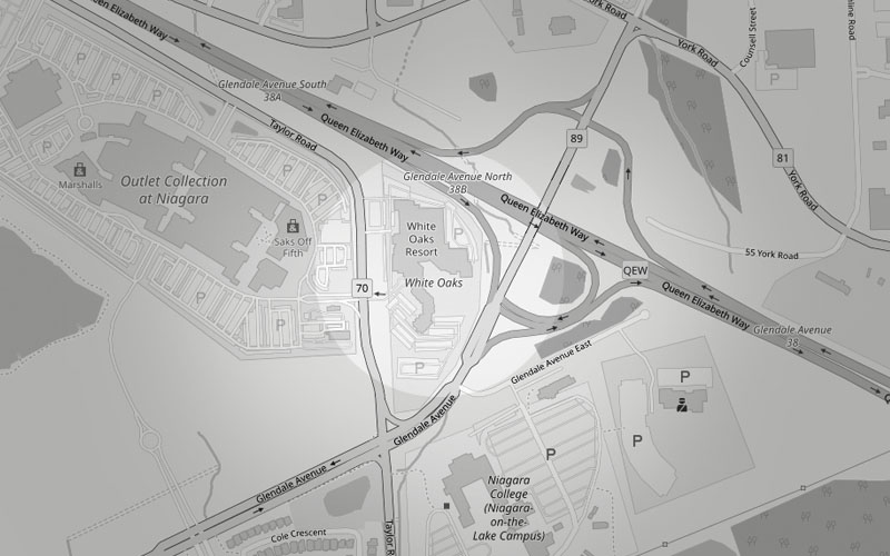 map to white oaks resort