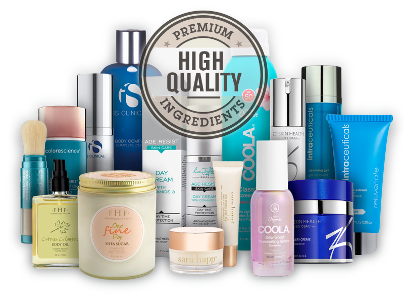 full selection of spa products